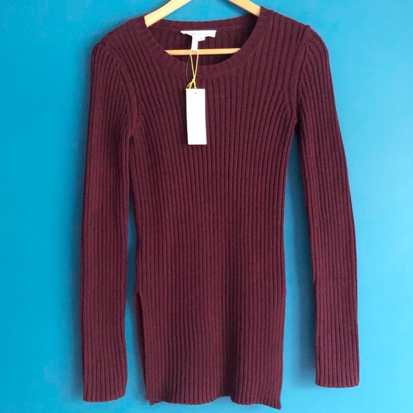 NEW BCBGeneration Sweater XS Merlot Wine BCBG NWT - Picture 11 of 11